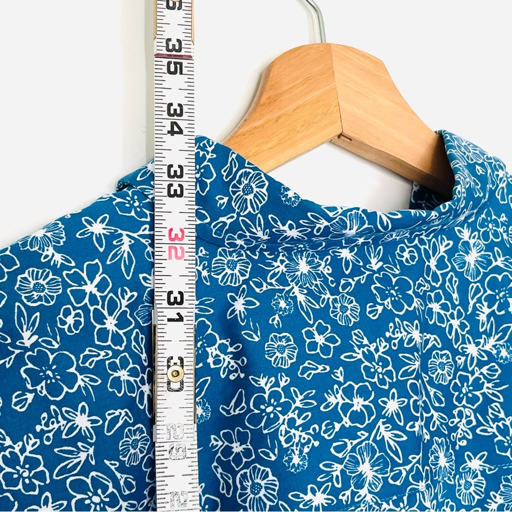 Orvis Women’s Blue Floral Print Long Sleeve Button Down Top Shirt Size 16 NWOT - Picture 5 of 14
